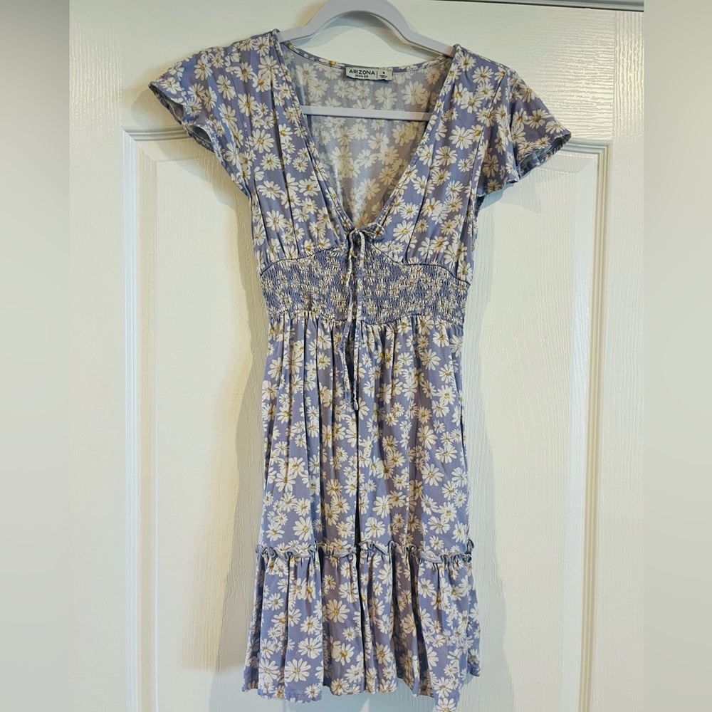 Arizona Juniors Purple Daisy Mini Dress, Size S